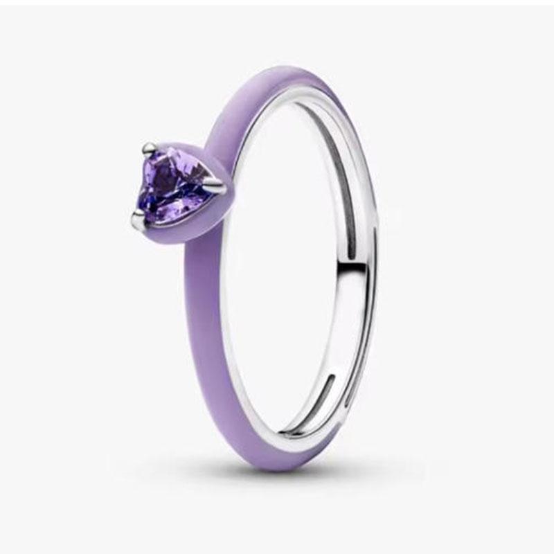 S925 Silver Pink Flower Bee and Bow Women's Ring Fashionable and Versatile Gift for Friends 2026