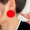 Цветные красочные модные украшения Простые и универсальные модные серьги Акриловые круглые серьги