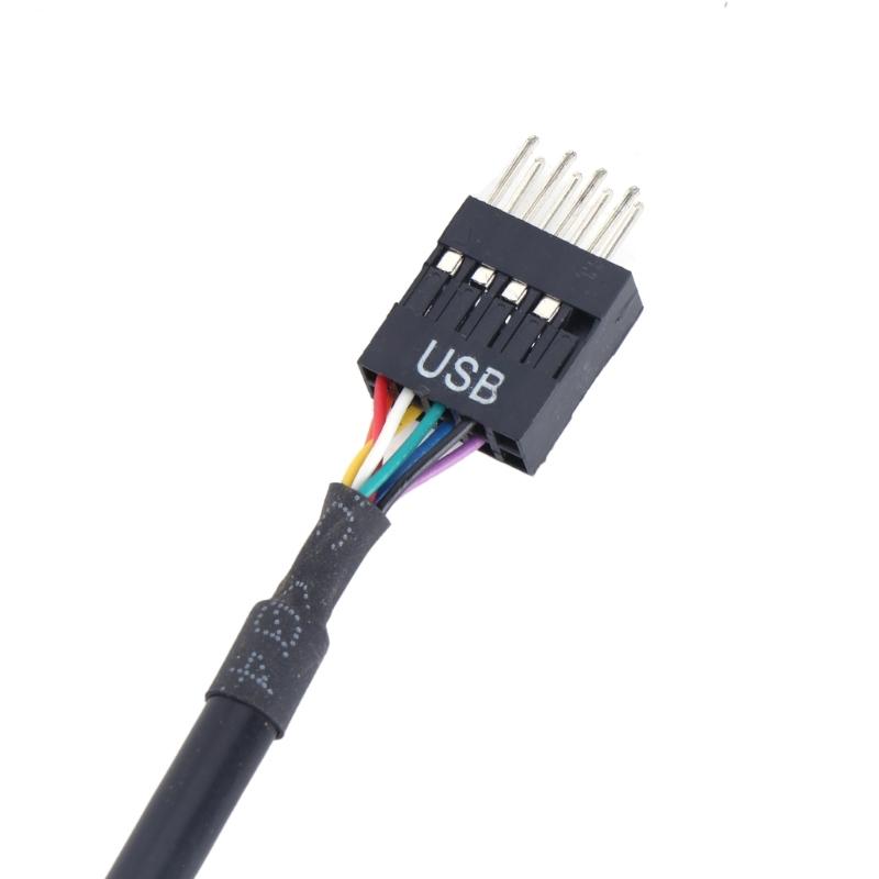 Кабель-переходник 20Pin на 9Pin USB3.0 на 2.0 Разъемы Кабель для материнской платы 20Pin на 9Pin USB2.0 Папа Кабель для материнской платы
