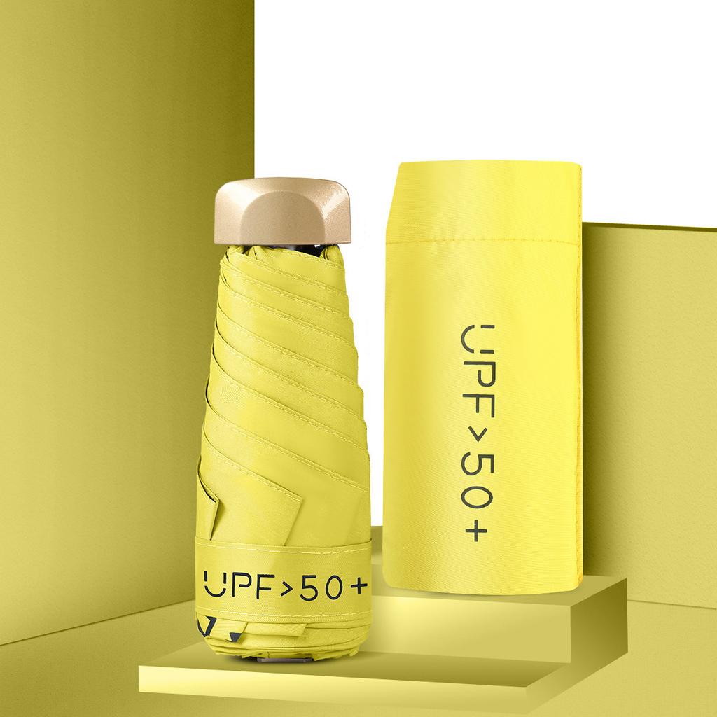 Rain And Shine, Small And Portable Mini Gift Umbrella O Vinyl Sunscreen Sunshade Sun Umbrella Women'S Flat 50% Umbrella