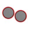 ACROPIX Universal 1.5" Red Car Audio Speaker Cover Mesh Subwoofer Grille Horn Guard Protector - Set of 2