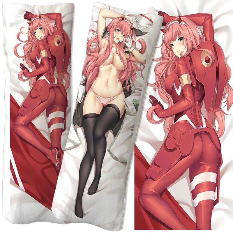 Аниме DARLING in the FRANXX Zero Two Dakimakura Наволочка Подушка Чехол Обнимающая Подушка Чехол Игровая Подушка Otaku Чехол