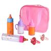 Набор детских принадлежностей из 6 предметов, включая недостающие бутылочки для молока и сока, пустышки, набор для кормления кукол, игрушечные бутылочки для младенцев 10 мл
