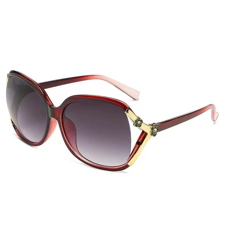 Новые женские солнцезащитные очки большого размера круглой формы, дизайнерские, модные, женские очки для вождения, защита от УФ-излучения UV400