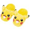 MORIPiLO Pokemon Indoor Slippers Fluffy Size Plush Cute Pokemon Morishita Makura (Pikachu Knyac) 23.0-25.0cm, Unisex, Toy, Gift, Yellow, Character,