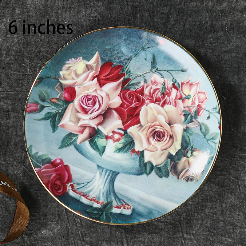 Европейская обеденная тарелка в стиле джунглей Керамическая тарелка Домашний обеденный стол Тарелки для стейков из говядины Блюда для закусок Блюдо для торта на завтрак