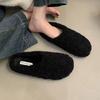 Модные женские меховые тапочки Повседневные балетки Мюли Замшевые Новинка Зима 2025 Тренд Мода Женские Кроссовки Слингбэки Уютные Шлепанцы Слайды