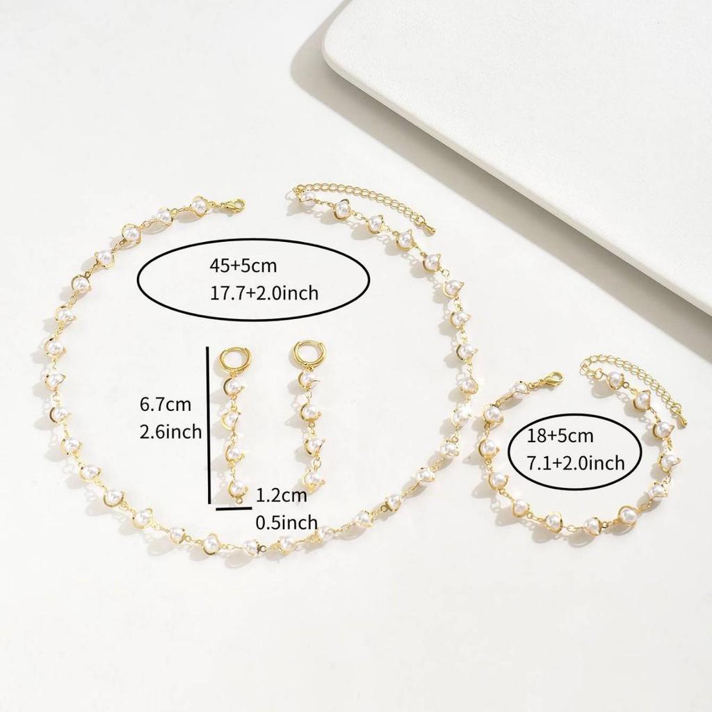 Комплект ожерелья и браслета из жемчуга высокого класса: Женские украшения класса люкс для осени/зимы