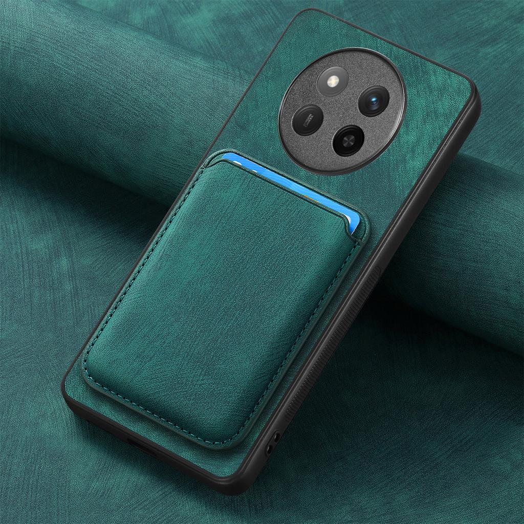 For Honor X60 Pro 5G/Honor Magic7 Lite 5G/Honor X9c 5G Case Compatible with MagSafe Leather Back Cover with Detachable Card Holder