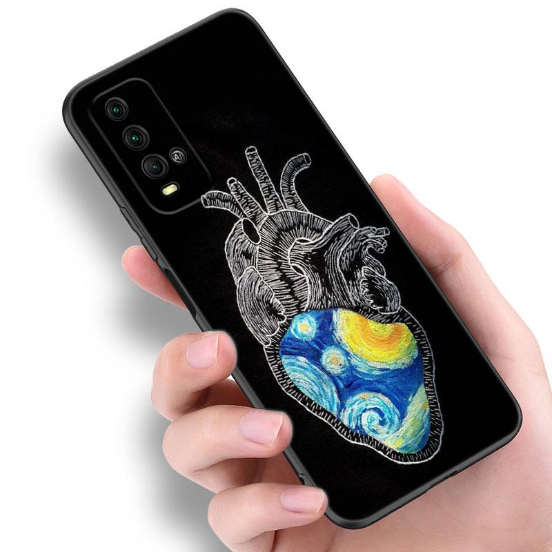 Чехол для телефона с масляной живописью Ван Вога для Xiaomi Redmi Note 5 6 9T K20 K40 K50 Pro 7A 8A 9A 9C 9i 10A 10C A1 S2, мягкий черный чехол из ТПУ