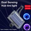 Солнечная светодиодная цветная световая индикация на колесо велосипеда, перезаряжаемая через USB, световая индикация на спицы велосипеда, умный датчик, световой индикатор безопасности на шину велосипеда для езды в ночное время