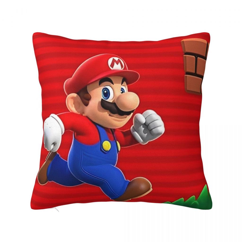Подушки с коллекцией Super Mario Наволочки Полиэстер Подушка для кровати/автомобиля Чехол для подушки Забавная домашняя декорация Наволочка 40*40