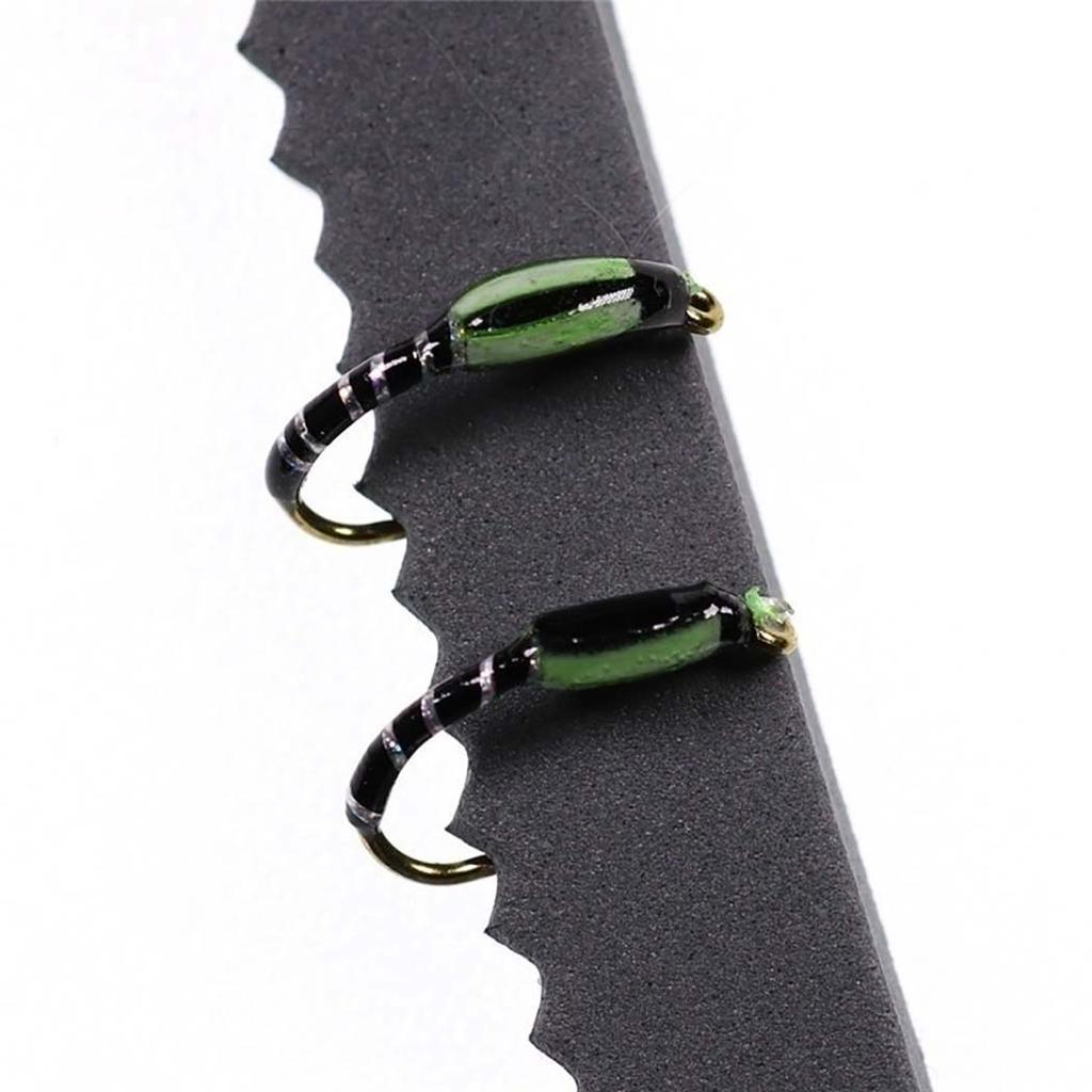 24 шт./кор. Ассорти из эпоксидной нимфы, мухи, мошки, форели, форели, наживка для ловли нахлыстом, искусственные приманки