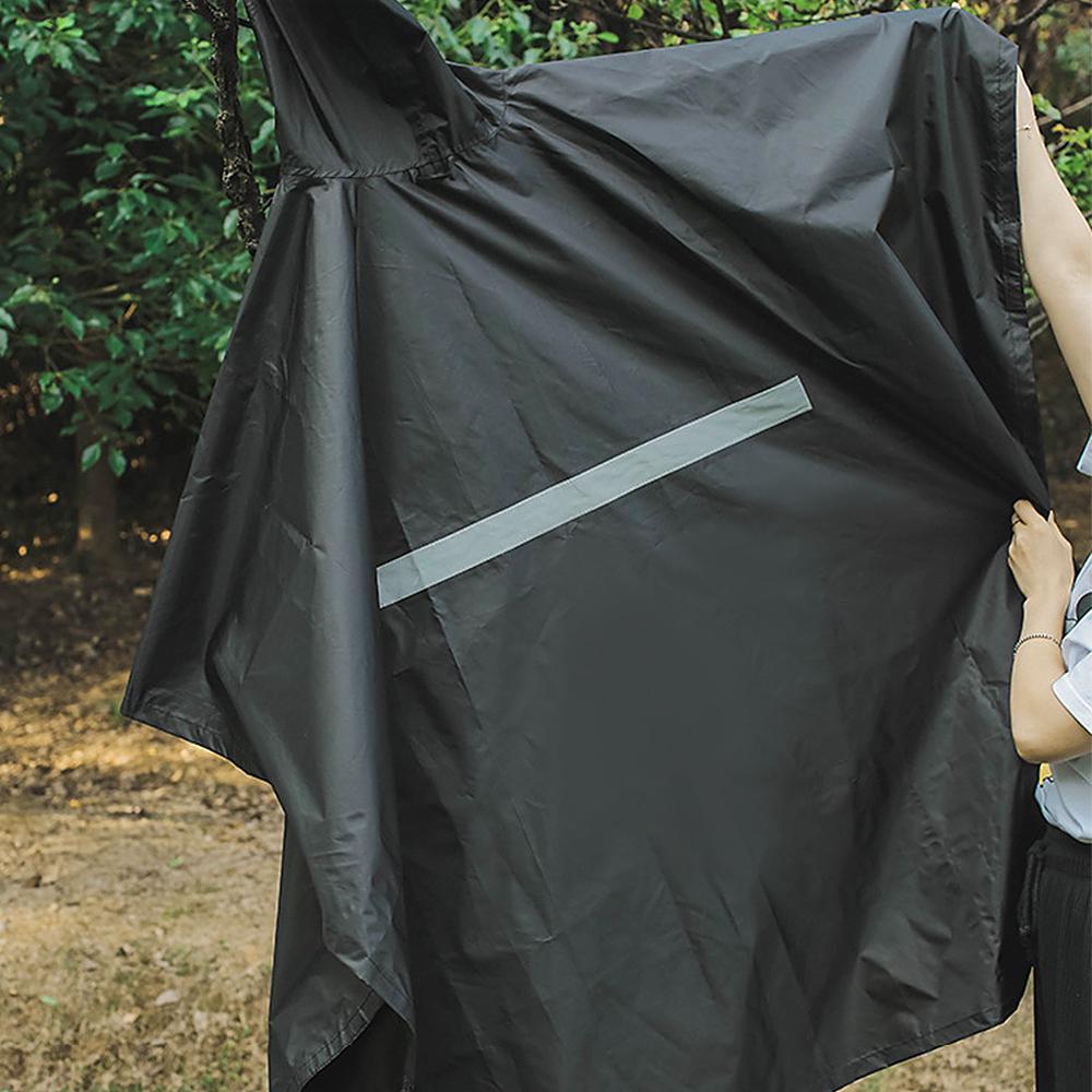 Дождевик-пончо Водонепроницаемый плащ с капюшоном Легкий велосипедный дождевик Походный плащ с капюшоном Куртка Мотоциклетное пончо от дождя Коврик для пикника