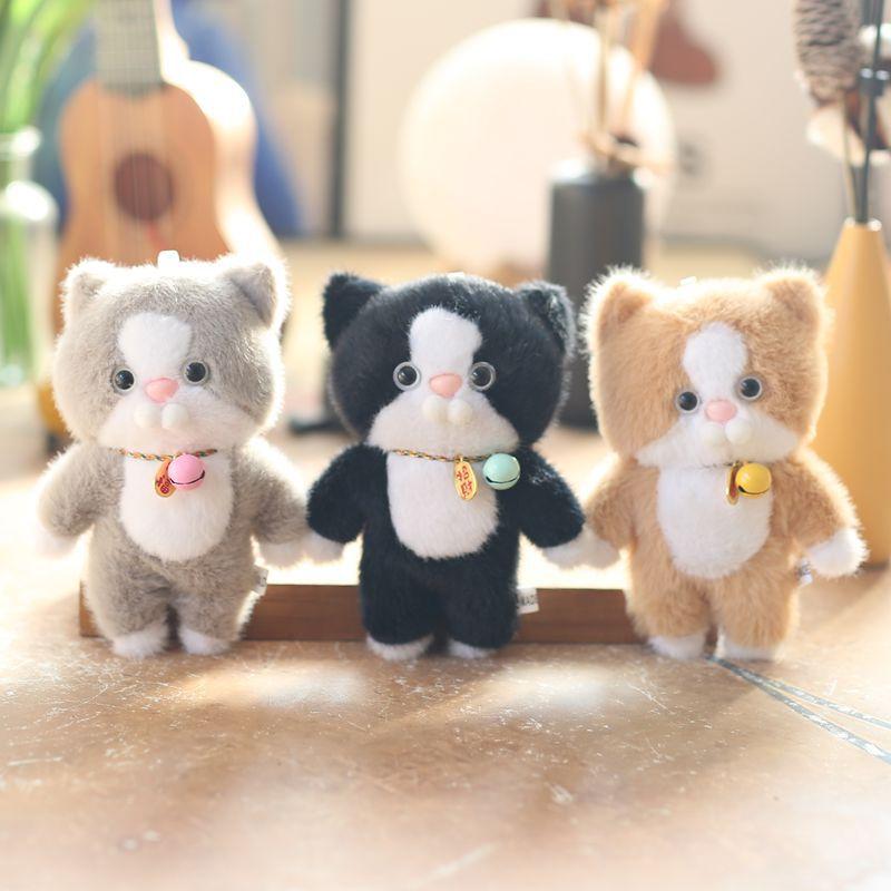 Cute Cute Kitten Pendant Plush Toy Doll Kitten Bag Hanging Keychain Doll Doll