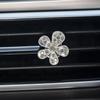Car Air Outlet Perfume Clip Car Interior Decor Rhinestone Flower Car Air Outlet Aromatherapy Clip Accessories