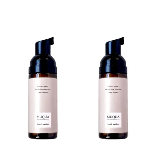 Bulk Purchase: Set of 2 MUQUA Hand Washers (50ml) - A Moisturizing, No-rinse Hand Soap That Cleans Hands and Leaves Them Feeling Clean. Made with 100%