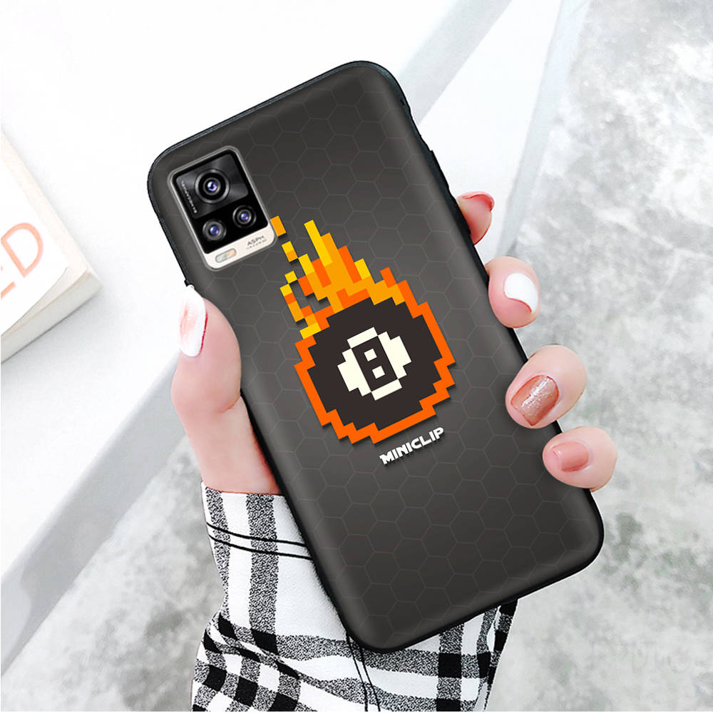 Черный чехол для Xiaomi Redmi 13C Note 9 iPhone XR 7 8 14 15 11 12 13 X XS Pro Max Samsung A25 S23 S24 FE Ultra Plus 8 Ball Pool