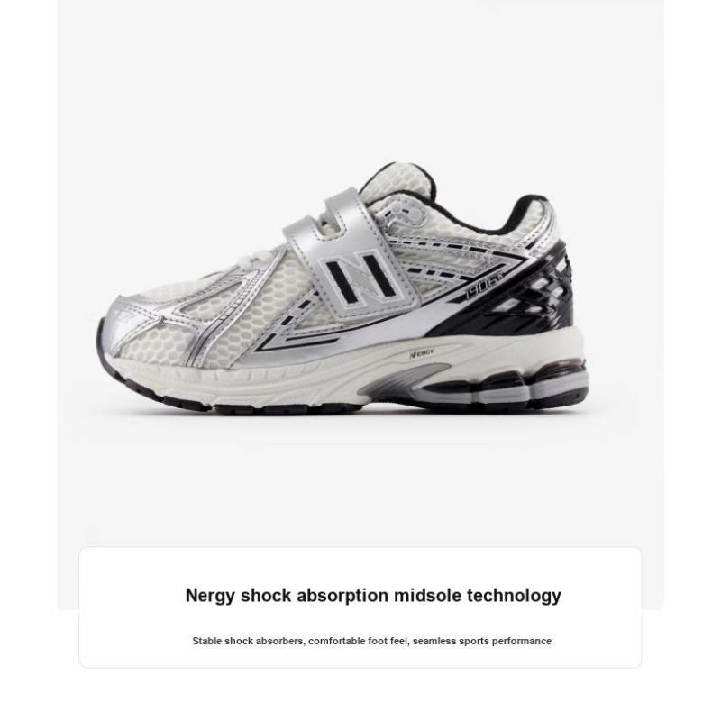 New Balance 1906 Kids Mid Low Wear Resistant Casual Shoes Silver White PV1906ER