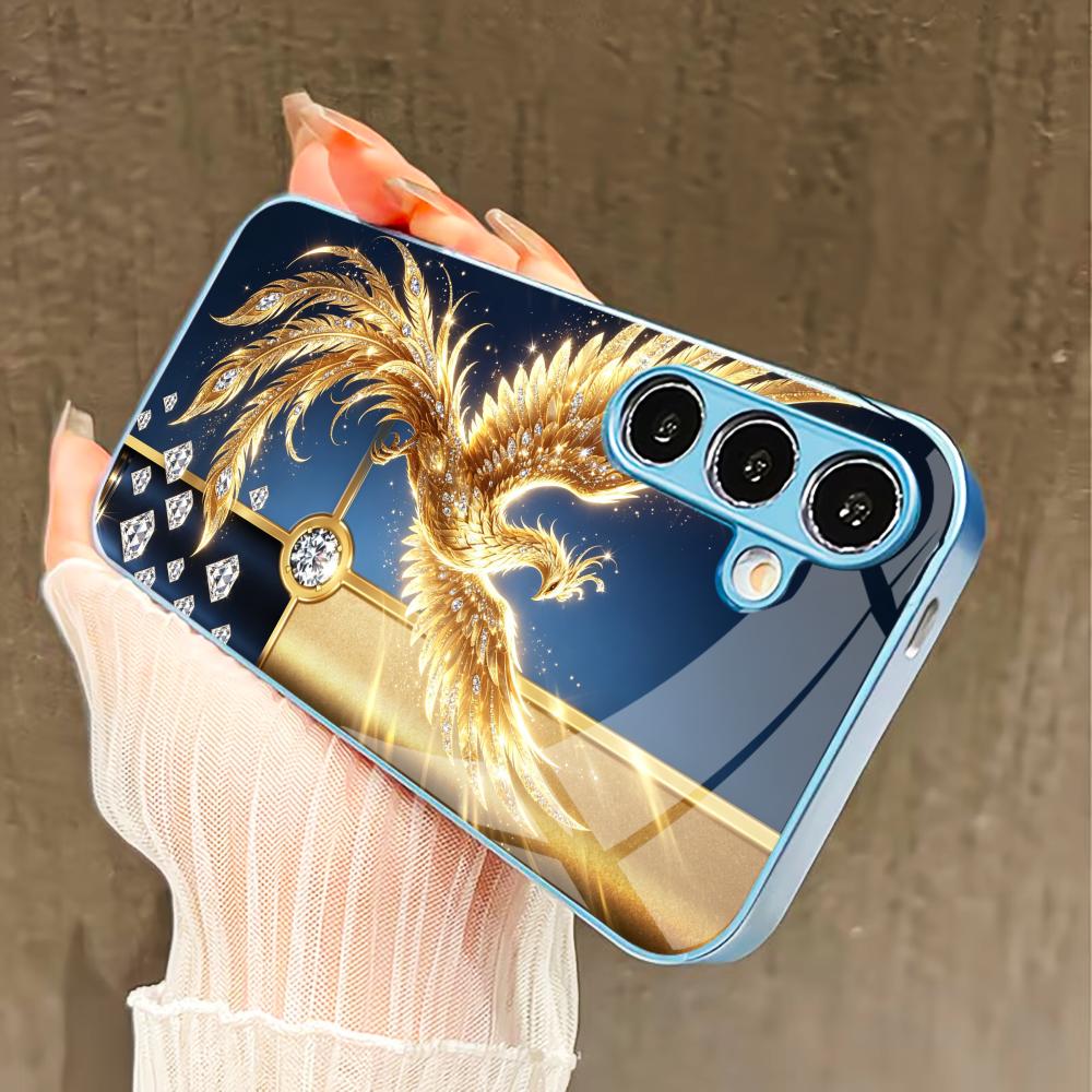 Fashionably Simple Phoenix phone case glass s26 ultra case s25 ultra case for Samsung Galaxy S26 S25 S24 S23 S22 FE Ultra Plus