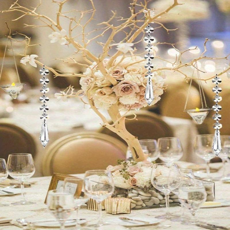 Подвесные кристаллы для центральных элементов Акриловая люстра Гирлянда Бусины Нити Призматические украшения Свадебная вечеринка Украшение для рождественской елки Прозрачные Сделано на Тайване