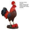 Crowing Rooster Figurine Chinese Style Cock Resin Statue Farm Animal Sculpture