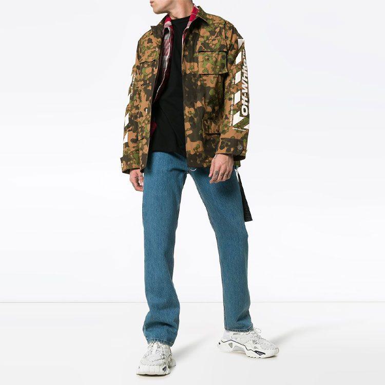 OFF WHITE Камуфляжная полевая куртка Diag OMEL006S19A660249901