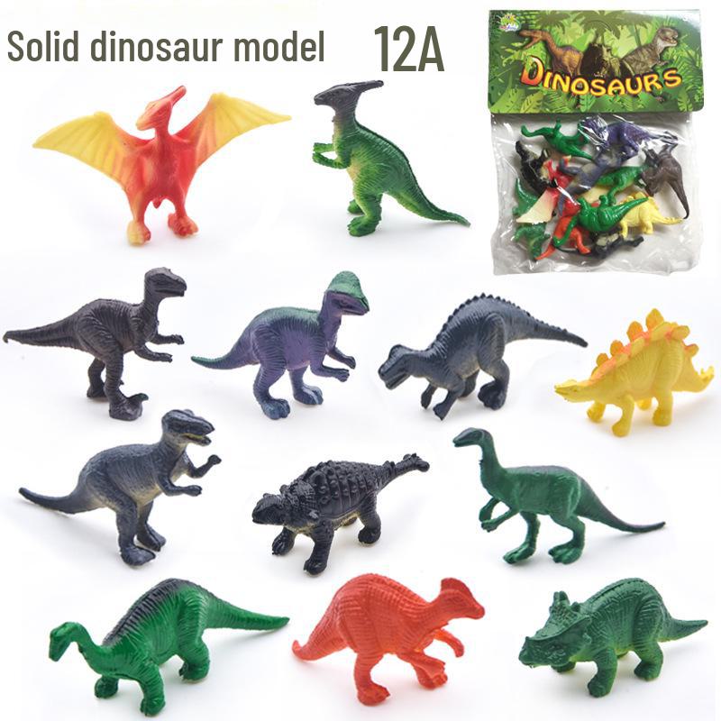 Wild Animal & Marine Insect Farm Model: Dinosaur Soft Glue Toy Set for Kids