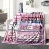 Love Milestone Four Seasons Blanket Customized With Your Name Lightweight And Warm Perfect Gift For Home Office Camping Sofa Travel Beach Durable