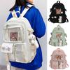Women Backpack School Bag for Girls Large Cute Backpack with Cute Accessory