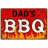 BBQ Zone  Home Decor Metal Tin Sign Vintage Dad`s BBQ Yard Outdoor Party Decoration Plate Retro Barbecue Rules Slogan Metal Sign