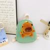 Adorable Mini Capybara Backpack For Kids Breathable Canvas Cute Design For Preschoolers