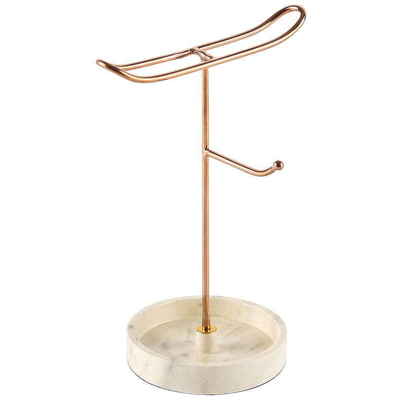 Light Luxury Metal Ornaments Earrings Necklace Jewelry Display Stand Model Room Hotel Bedroom Cloakroom Table Decorations