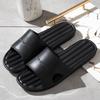 Новые однотонные тапочки, мужские летние пляжные сандалии, легкие домашние нескользящие туфли на плоской подошве из ЭВА для ванной комнаты