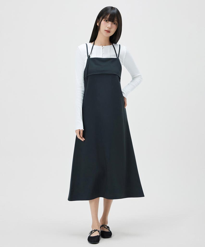 MIXXO Многослойное длинное платье с вырезом халтер_Miwowg30Ss