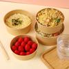Disposable Sugarcane Pulp Bowl & Chopstick Set with Lid (100 Sets)