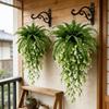 Lush Leaves Fake Fern Hanging Plants UV Resistant Persian Leafs Flower Set  Home Decor