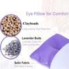 Lavender Eye Pillow for Yoga Relaxation Sleeping Microwavable Weighted Mask for Dry Eyes Hot & Cold Compress with Aromatherapy
