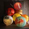 Retro Paper Mid-Autumn Lantern Glowing Hanging Paper Lantern Three-dimensional Handmade Street