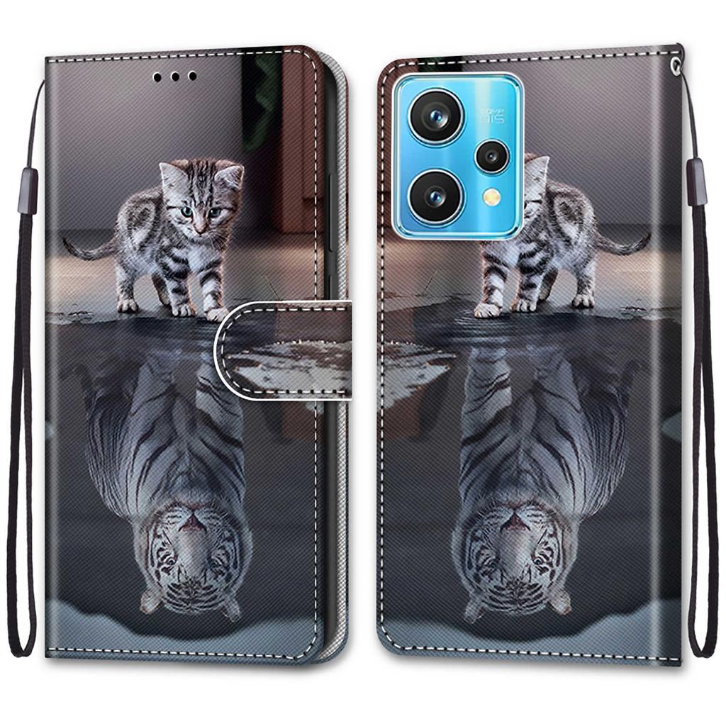 Роскошный окрашенный кожаный чехол-книжка, защитный чехол для Realme GT Neo3/Realme 9 Pro Plus/Oppo Find X5 Pro/Oppo A57 A77 A36 A11X A58 A8X