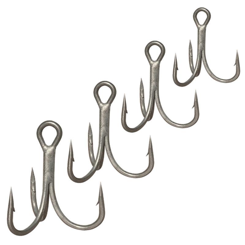 Рыболовный крючок из легированной стали, якорный крючок, тройные крючки, 4 #6 #8 #10 #, крючок для приманки с поддельной наживкой