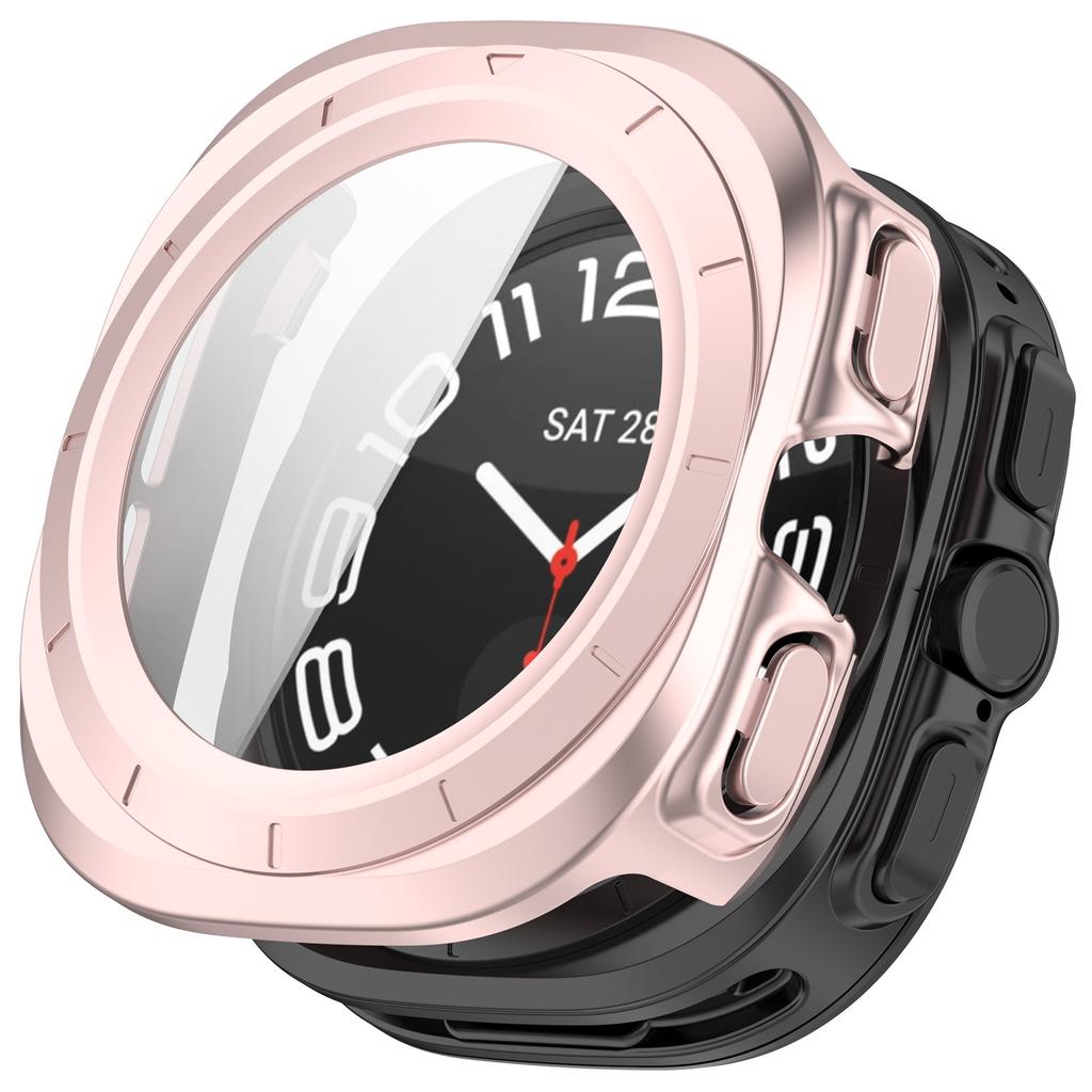 Полный защитный чехол для ПК для Samsung Galaxy Watch Ultra 47 мм, защитное покрытие для экрана, жесткий чехол, чехлы из закаленного стекла, пленка, прозрачный
