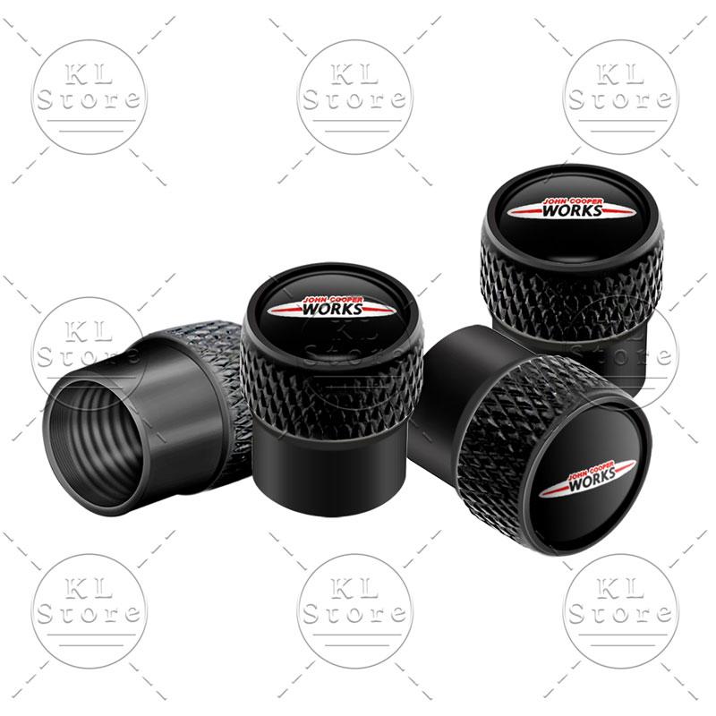 4pcs/set S Logo Car Wheel Tire Valve Air Stem Cap Dustproof Cover For Mini Cooper S Emblem R55 R56 F55 F56 F60 John Cooper Works