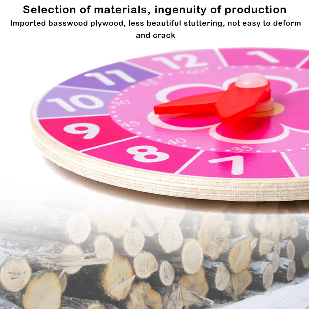 Toddlers Alarms Clock Toy Hour Second Cognition Clocks Toys Preschool Educational Teaching Aids for School Kindergarten