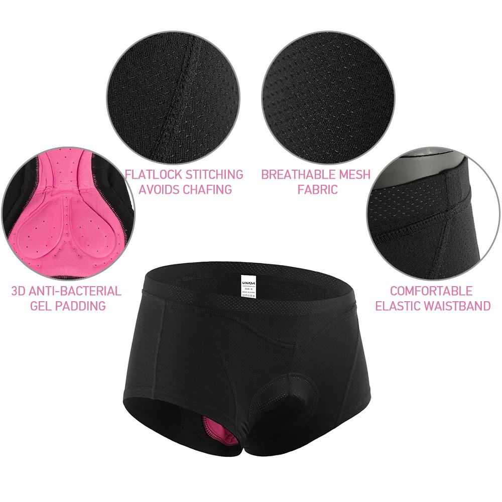 Женское нижнее белье для велосипедистов Lixada с 3D-гелевой подкладкой, трусы для велоспорта, шорты для велоспорта