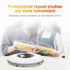 Portable CD Player with 3.5mm Wired Headphones Support TF Card MP3 Music Player A B Repeat Function with LCD Display