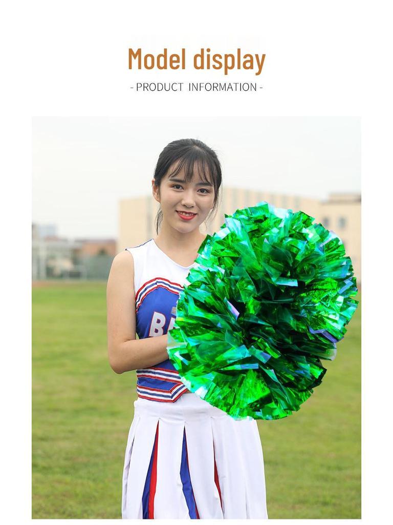 Радужные лазерные помпоны для чирлидинга