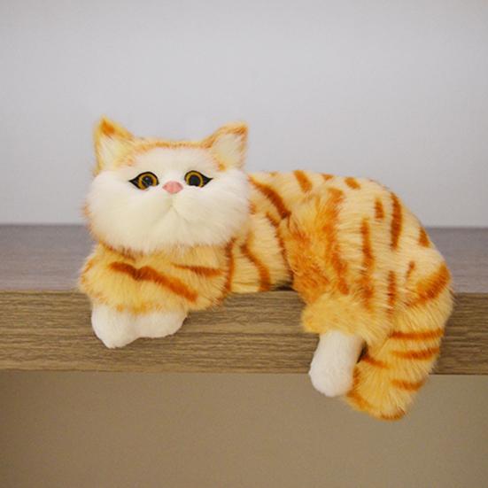 Декоративная фигурка пушистого котенка Yousheng, реалистичная модель котенка, подвесное украшение для дома, подставки под телевизор или полки.