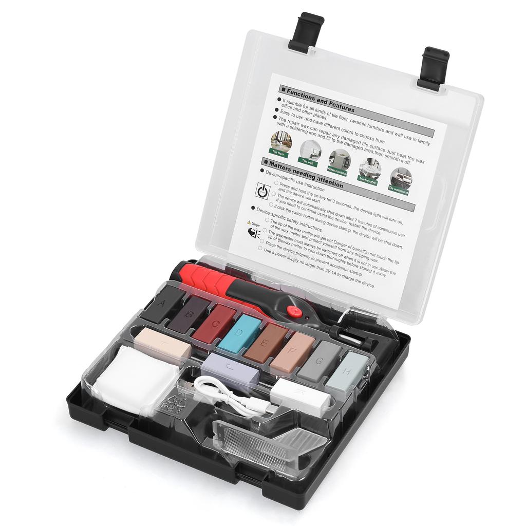 Tile Floor DIY Repairing Tool Set Multifunction Porcelain Furniture Repairing Tool Set Scratch Nail Hole Crack Filler