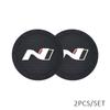 2PCS 6.6CM Car Water Cup Slot Car Coaster Universal Decoration Accessories for Nline Tucson Kona Sonata Veloster I30 I20 N Elantra SUV